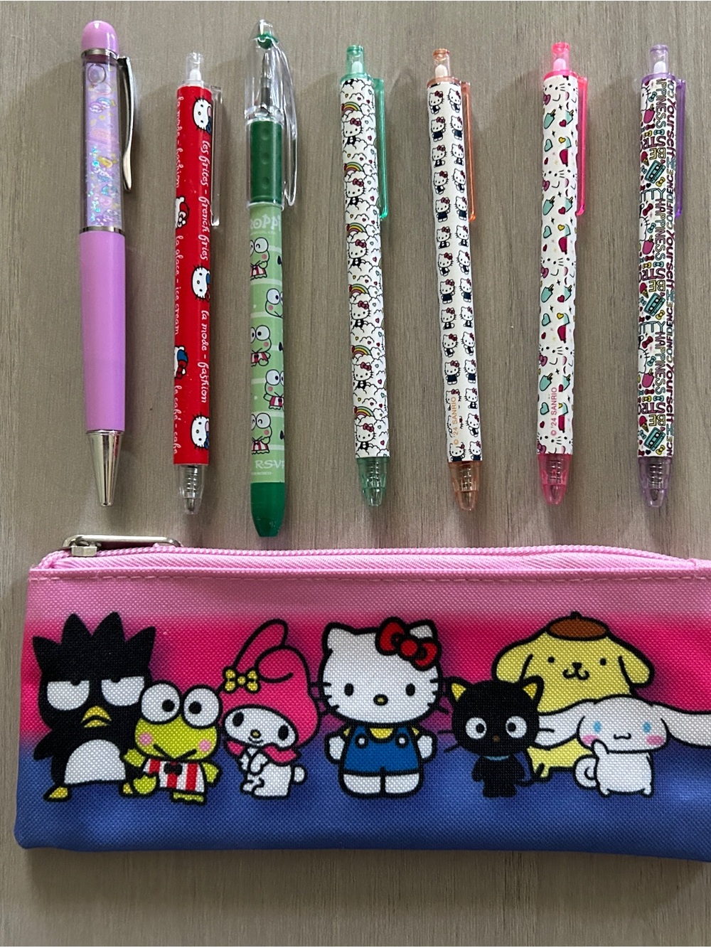 Sanrio Hello Kitty Pens & Pencil Bag